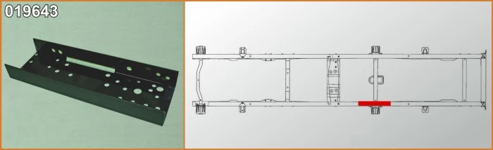 Усилитель рамы ГАЗель №3 АЗГ-Деталь кронштейна рессоры левый (4 мм)