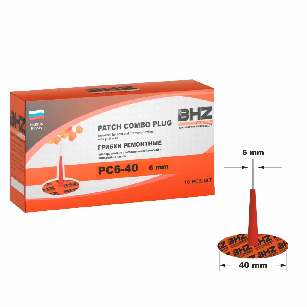Ремкомплект покрышки (грибок) BHZ professional PC6-40 упак.(10 шт)