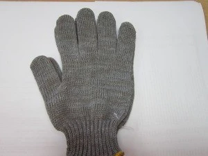 Перчатки х/б (5 ниток, серые, размер XL) ЗИМНИЕ
