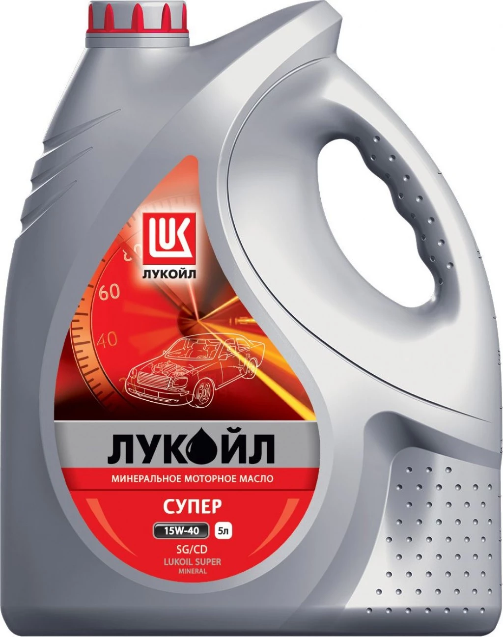 Моторное масло Лукойл Супер 15W-40 минеральное 5 л