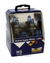 Лампа галогенная Маяк Active Crystal H3 12V 55W, 72320AC+130, 2 шт