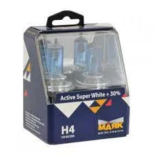 Лампа галогенная Маяк Active Super White H4 12V 60|55W, 72420ASW+30, 2 шт