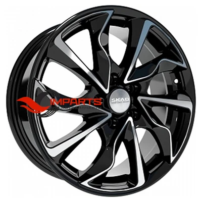 Колесный диск СКАД 7x17/5x114,3 ET45 D60,1 Marseille (КЛ238) Алмаз (АРС 014 black)