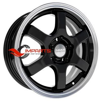 Колесный диск СКАД 6x15/4x100 ET40 D60,1 Киото (КЛ249) Антрацит-алмаз (АРС 014 black)