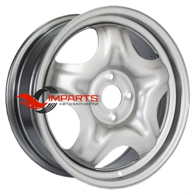 Колесный диск ТЗСК 6,5x16/4x100 ET50 D54,1 Hyundai Solaris, Kia Rio серебро